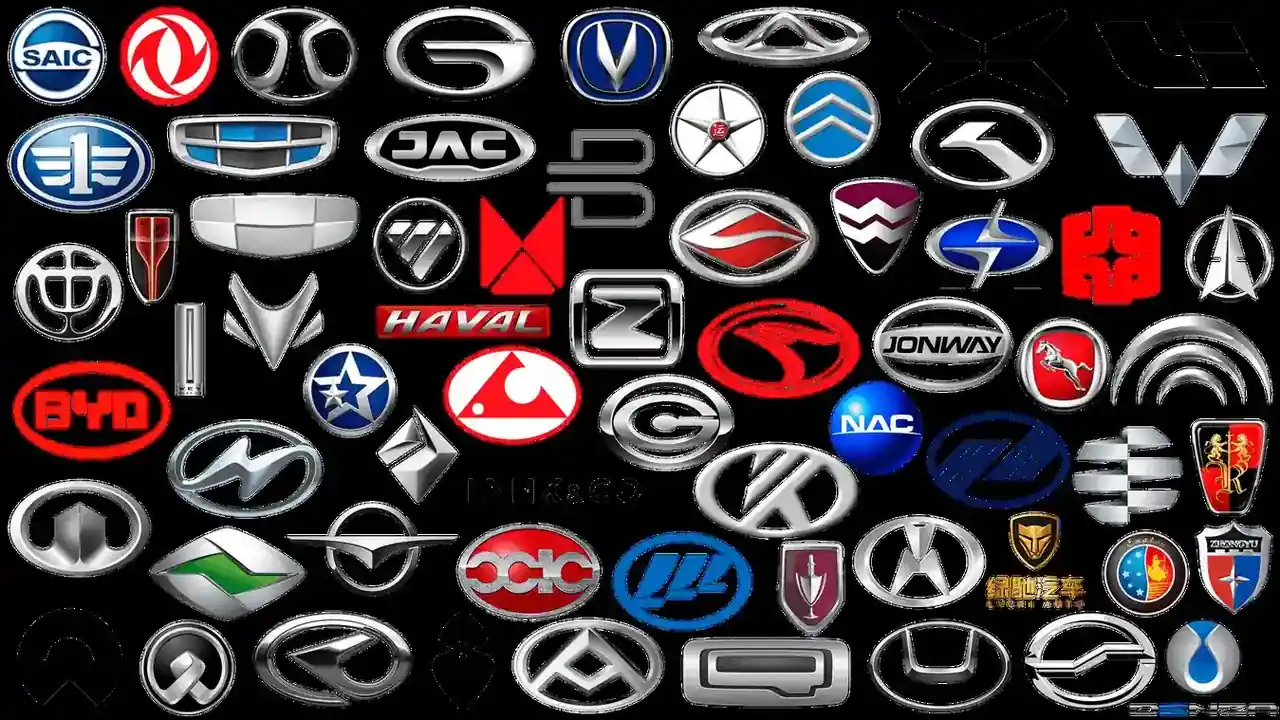 Customized Chinese car brand list with logos for international market