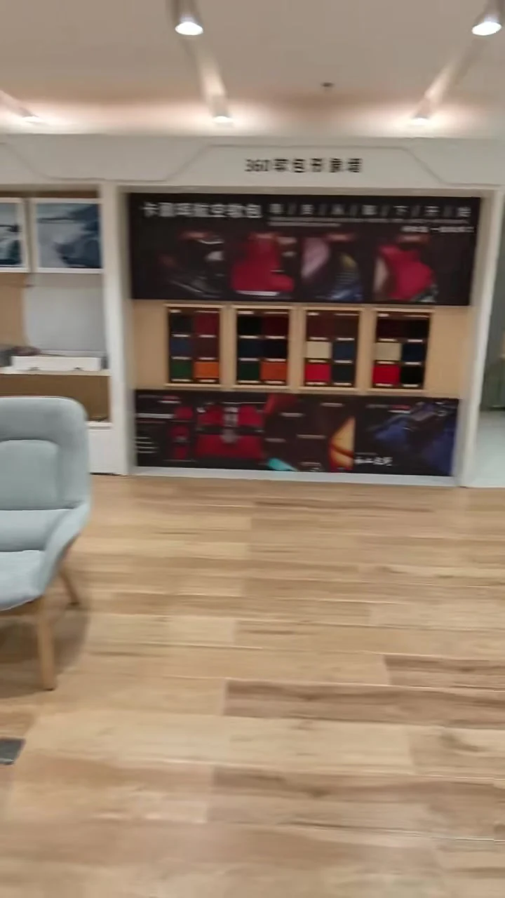 Interior customisation wall at the partner dealership