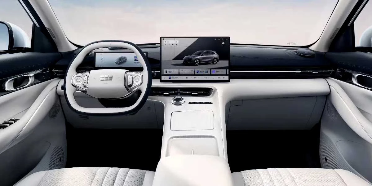 Customized Geely electric car for international market